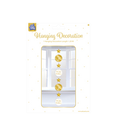 Hangdecoratie 80 Jaar Goud Wit